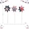 Glitzhome® 32" Plastic Stars & Stripes Patriotic Windmill Set